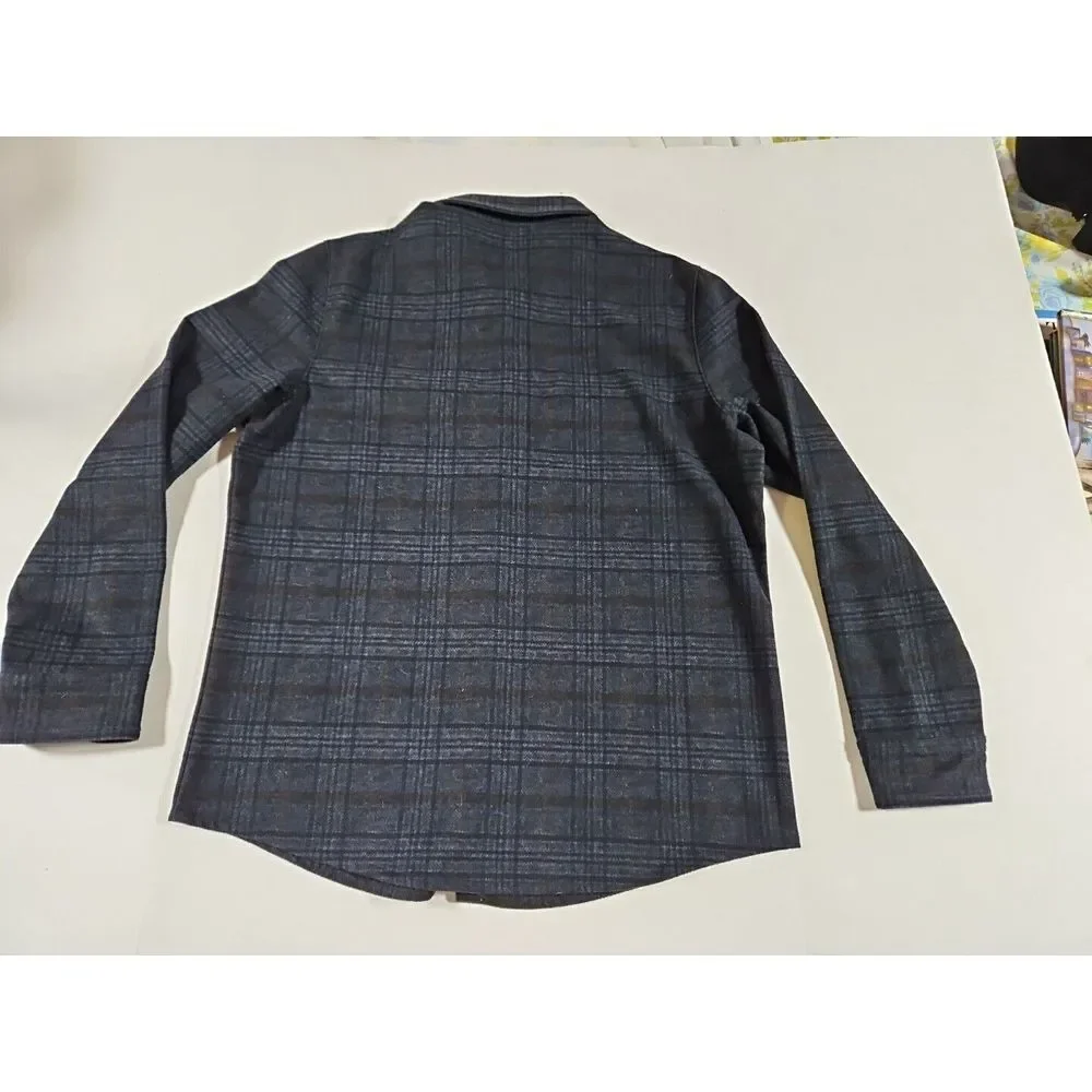 Ni Coby Premium Mens Flannel Shirt‎ Size Medium Black/blue